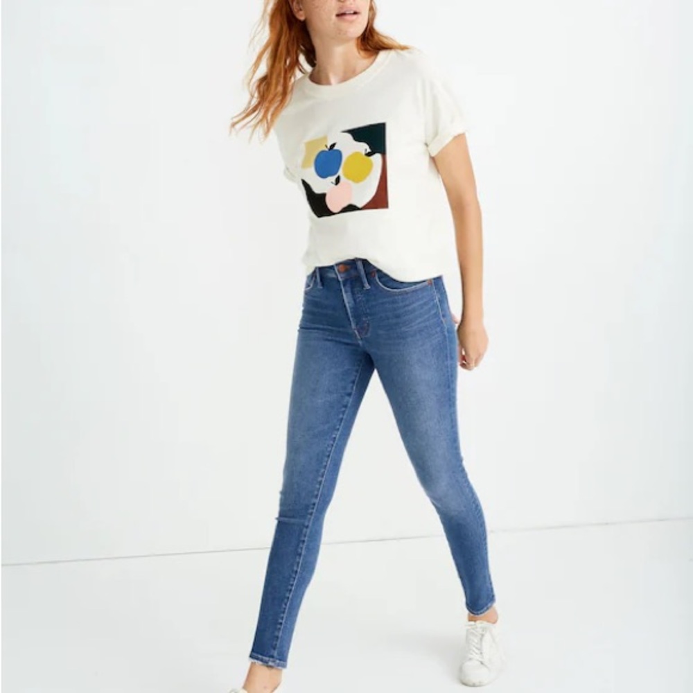 Madewell 9" Mid-Rise Skinny Jeans in Pearson Wash 27